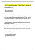 D072 Exam 9 Questions With Correct Answers&excl;&excl;