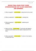 BIO202 FINAL EXAM STUDY GUIDE  &lpar;STRAIGHTERLINE A&P II&rpar; 2025 QUESTIONS  AND ANSWERS&period; 