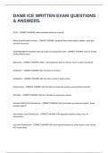 DANB ICE WRITTEN EXAM QUESTIONS & ANSWERS&period;