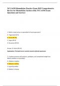 NCCAOM Biomedicine Practice Exam 2025 Comprehensive  Review for Biomedicine Section of the NCCAOM Exam Questions and Answers