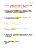 BIOLOGY 93 UCI MIDTERM 1 KEY TERMS 2025  QUESTIONS AND ANSWERS&period; 