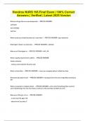Hondros NURS 195 Final Exam &vert; 100&percnt; Correct Answers &vert; Verified &vert; Latest 2025 Version 