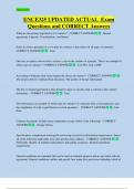 ENCE325 UPDATED ACTUAL  Exam  Questions and CORRECT Answers 