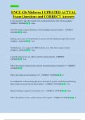 ENCE 426 Midterm 1 UPDATED ACTUAL   Exam Questions and CORRECT Answers