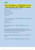 ENCS 352 Midterm 1 UPDATED ACTUAL   Exam Questions and CORRECT Answers 