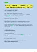ENC-351 Midterm 1 UPDATED ACTUAL   Exam Questions and CORRECT Answers