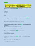 ENCE 320 Midterm 1 UPDATED ACTUAL   Exam Questions and CORRECT Answers