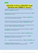 ENCE325 ACTUAL UPDATED  Exam  Questions and CORRECT Answers 