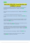 ENCE325 UPDATED  Exam Questions and  CORRECT Answers 