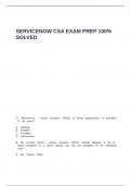 SERVICENOW CSA EXAM PREP 100- SOLVED