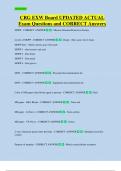 CRG EXW Board UPDATED ACTUAL   Exam Questions and CORRECT Answers