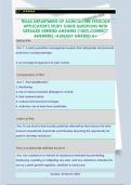 TEXAS DEPARTMENT OF AGRICULTURE PESTICIDE  APPLICATOR'S STUDY GUIDE QUESTIONS WITH  DETAILED VERIFIED ANSWERS &lpar;100&percnt; CORRECT  ANSWERS&rpar; &sol;ALREADY GRADED A&plus;