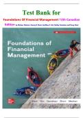 Test Bank for  Foundations Of Financial Management 13th Canadian Edition by Michael Meehan&comma; Stanley B&period; Block&comma; Geoffrey A&period; Hirt&comma; Bartley Danielsen and Doug Short