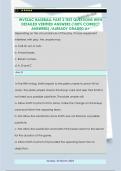 WVSSAC BASEBALL PART 2 TEST QUESTIONS WITH  DETAILED VERIFIED ANSWERS &lpar;100&percnt; CORRECT  ANSWERS&rpar; &sol;ALREADY GRADED A&plus; 