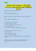 MUSIC 2MT3 Midterm 1 UPDATED  ACTUAL Exam Questions and CORRECT  Answers