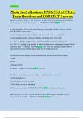 Music 2mt3 all quizzes UPDATED ACTUAL  Exam Questions and CORRECT Answers 