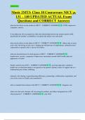 Music 2MT3&colon; Class 10 Courseware NICU p&period;  131 &ndash; 140 UPDATED ACTUAL Exam  Questions and CORRECT Answers 