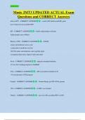 Music 2MT3 UPDATED ACTUAL Exam  Questions and CORRECT Answers