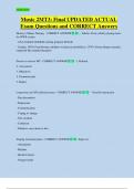 Music 2MT3&colon; Final UPDATED ACTUAL  Exam Questions and CORRECT Answers