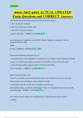 music 2mt3 quiz1 ACTUAL UPDATED  Exam Questions and CORRECT Answers 