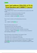 music 2mt3 midterm UPDATED ACTUAL  Exam Questions and CORRECT Answers 