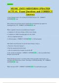 MUSIC 2MT3 MIDTERM UPDATED  ACTUAL  Exam Questions and CORRECT  Answers 