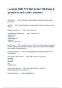 HondrosNUR176Test2&comma;Nur176Exam2questions and correct answers