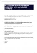 HESI Pharmacology Practice Exam QUESTIONS WITH 100&percnt; RATED ANSWERS