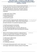 PSI FNP Exam &ndash; Version A with 200 Actual Questions and Correct Verified Answers &lpar;New Update&comma; Graded&rpar;