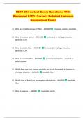 HBIO 202 Actual Exam Questions With  Reviewed 100&percnt; Correct Detailed Answers  Guaranteed Pass&excl;&excl; 