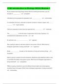 C190 Introduction to Biology &lpar;WGU&rpar; Module 1