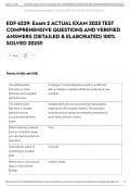 EDF 6229&colon; Exam 2 ACTUAL EXAM 2025 TEST COMPREHENSIVE QUESTIONS AND VERIFIED ANSWERS &lpar;DETAILED & ELABORATED&rpar; 100&percnt; SOLVED 2025&excl;&excl;