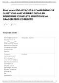 Final exam EDF 6223 &lpar;2025&rpar; COMPREHENSIVE QUESTIONS AND VERIFIED DETAILED SOLUTIONS &vert;COMPLETE SOLUTIONS &vert;A&plus; GRADED &vert;100&percnt; CORRECT&excl;&excl;