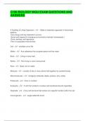 C190 BIOLOGY WGU EXAM QUESTIONS AND ANSWERS