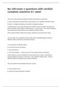 Nu 129 exam 1 questions with verified complete solutions A&plus; rated