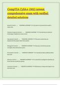 CompTIA CySA&plus; &lpar;002&rpar; newest comprehensive exam with verified detailed solutions