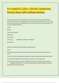 B&period;4 CompTIA CySA&plus; CS0-002 Certification Practice Exam with verified solutions 