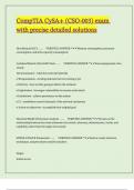 CompTIA CySA&plus; &lpar;CSO-003&rpar; exam with precise detailed solutions