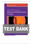 TEST BANK FOR Leifer&rsquo;s Introduction to Maternity and Pediatric Nursing in Canada&comma; 2nd Edition by Lisa Keenan-Lindsay&comma; and Gloria Leifer ISBN&colon; 9780323872775 COMPLETE GUIDE 100 &percnt; VERIFIED A&plus; GRADE ASSURED&excl;&excl;&excl;NEW LATEST UPDATE&excl;&excl;&excl;&excl;&excl;