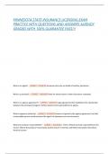MINNESOTA STATE INSURANCE LICENSING EXAM  PRACTICE WITH QUESTIONS AND ANSWERS ALREADY  GRADED WITH 100&percnt; GUARANTEE PASS&excl;&excl;&excl; 