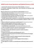 SCRN Practice Exam &ndash; Questions and Updated Answers &lpar;2025&rpar; &ndash; Comprehensive Stroke Nursing Certification Review