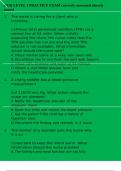 HESI LEVEL 1 PRACTICE EXAM correctly answered already passed