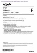 &period; 2024 AQA GCSE GERMAN 8668&sol;SF Paper 2 Speaking Candidate&rsquo;s &plus; Teacher&rsquo;s &plus; Mark Scheme  Actual 2024 AQA GCSE GERMAN 8668&sol;SF Paper 2 Speaking Foundation Merged Candidate&rsquo;s material &plus;  Teacher&rsquo;s Booklet &plus; Mark Scheme &lpar;including Guidance for Photo cards&rpar;