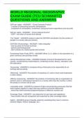 WORLD REGIONAL GEOGRAPHY EXAM GUIDE &lpar;TCU SCHWARTZ&rpar; QUESTIONS AND ANSWERS