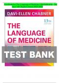 Test Bank for The Language of Medicine 13th Edition by Chabner All Chapters 1-22&comma; complete&comma; ISBN&colon; 9780443107795