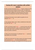 Nursing 102- exam 1 questions with verified answers