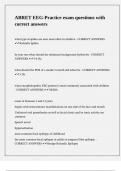 ABRET EEG-Practice exam questions with correct answers&comma;