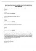 REM FINAL STUDY GUIDE QUIZZES 1-2 UPDATED QUESTIONS AND ANSWERS