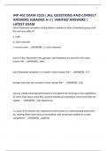 INP 402 EXAM 2025 &vert; ALL QUESTIONS AND CORRECT ANSWERS &lpar;GRADED A&plus;&rpar; &vert; VERIFIED ANSWERS &vert; LATEST EXAM