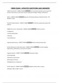 HBHB EXAM 1 UPDATED QUESTIONS AND ANSWERS
